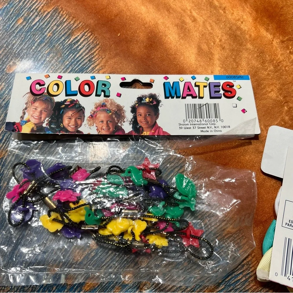 Vintage New 90s Goody and Color Mate decorative hair ties bows ponytail holders
